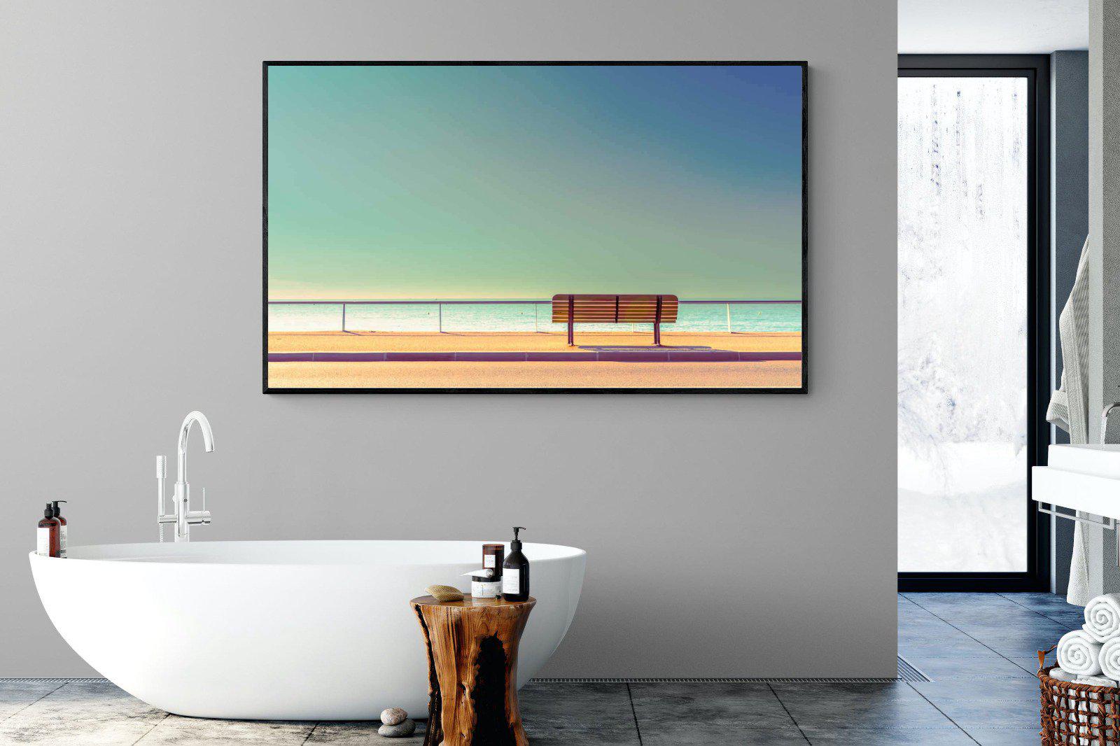 Bench-Wall_Art-180 x 110cm-Mounted Canvas-Black-Pixalot