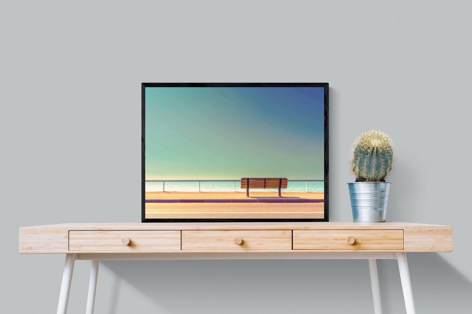 Bench-Wall_Art-80 x 60cm-Mounted Canvas-Black-Pixalot