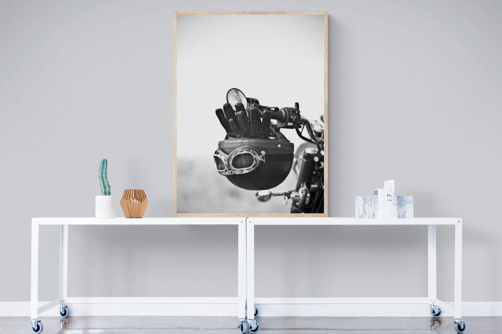 Biker Gear-Wall_Art-90 x 120cm-Mounted Canvas-Wood-Pixalot