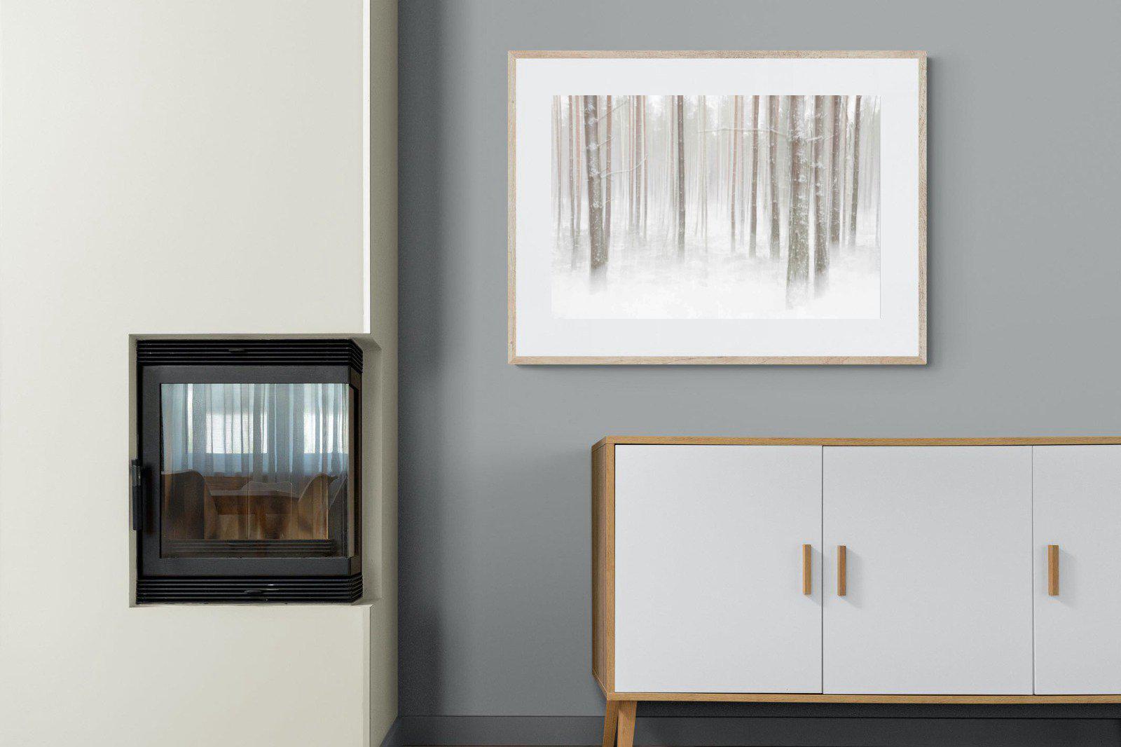Birch Forest-Wall_Art-100 x 75cm-Framed Print-Wood-Pixalot