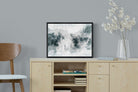 Birch Trees-Wall_Art-60 x 45cm-Mounted Canvas-Black-Pixalot