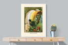 Birds of Paradise Etching-Wall_Art-75 x 100cm-Mounted Canvas-White-Pixalot