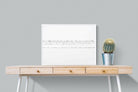 Birds on a Wire-Wall_Art-80 x 60cm-Mounted Canvas-White-Pixalot