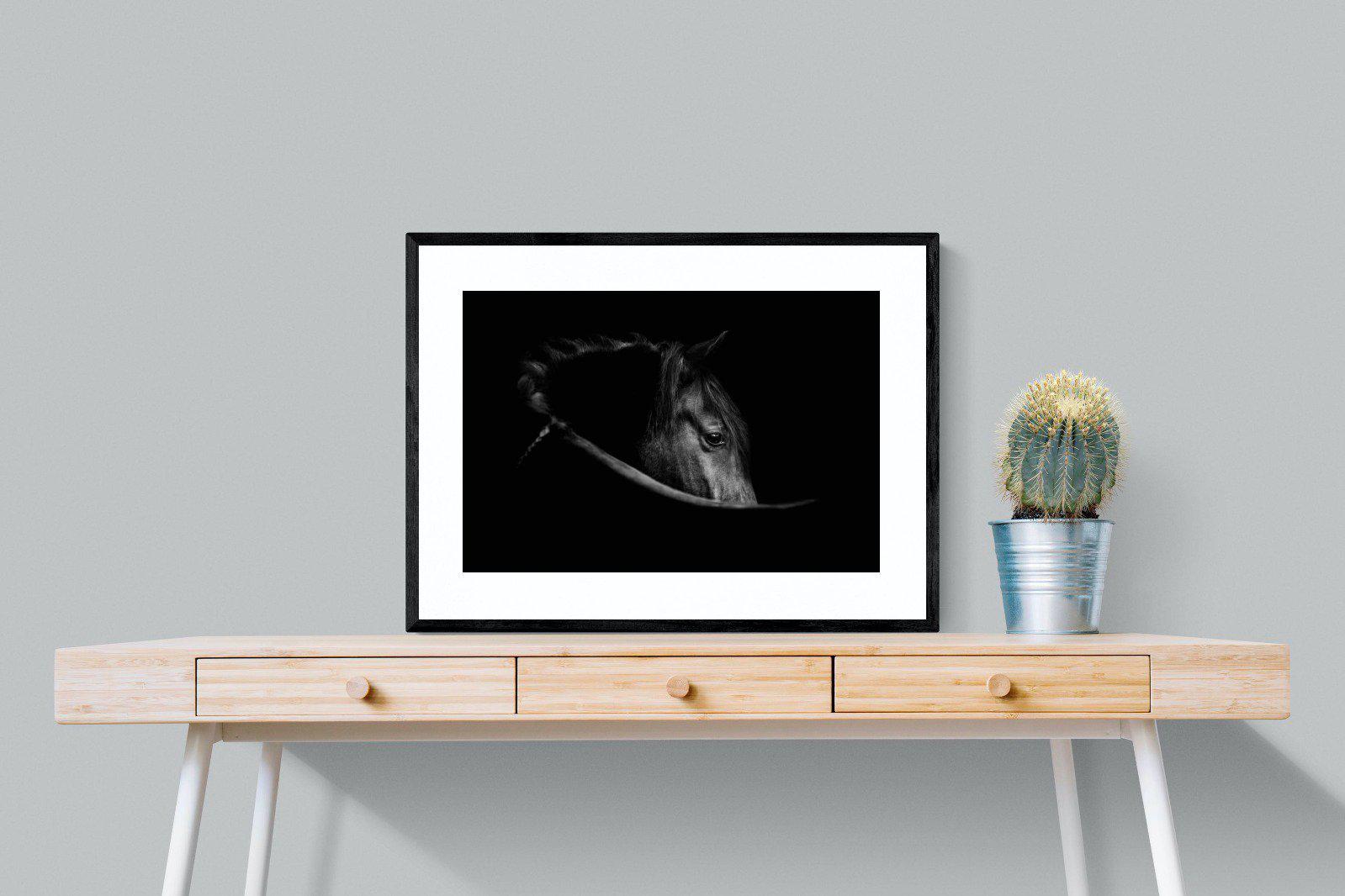 Black Beauty-Wall_Art-80 x 60cm-Framed Print-Black-Pixalot