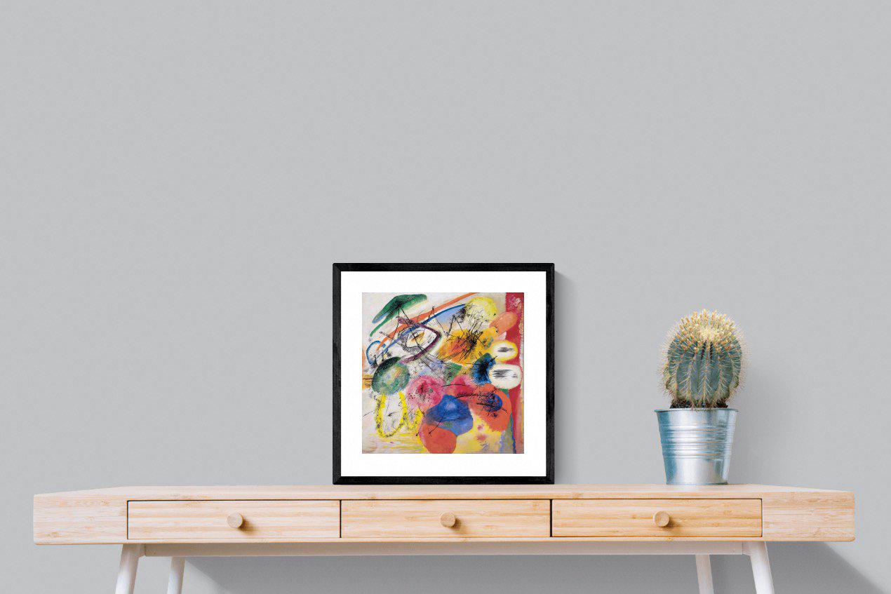 Black Lines-Wall_Art-50 x 50cm-Framed Print-Black-Pixalot