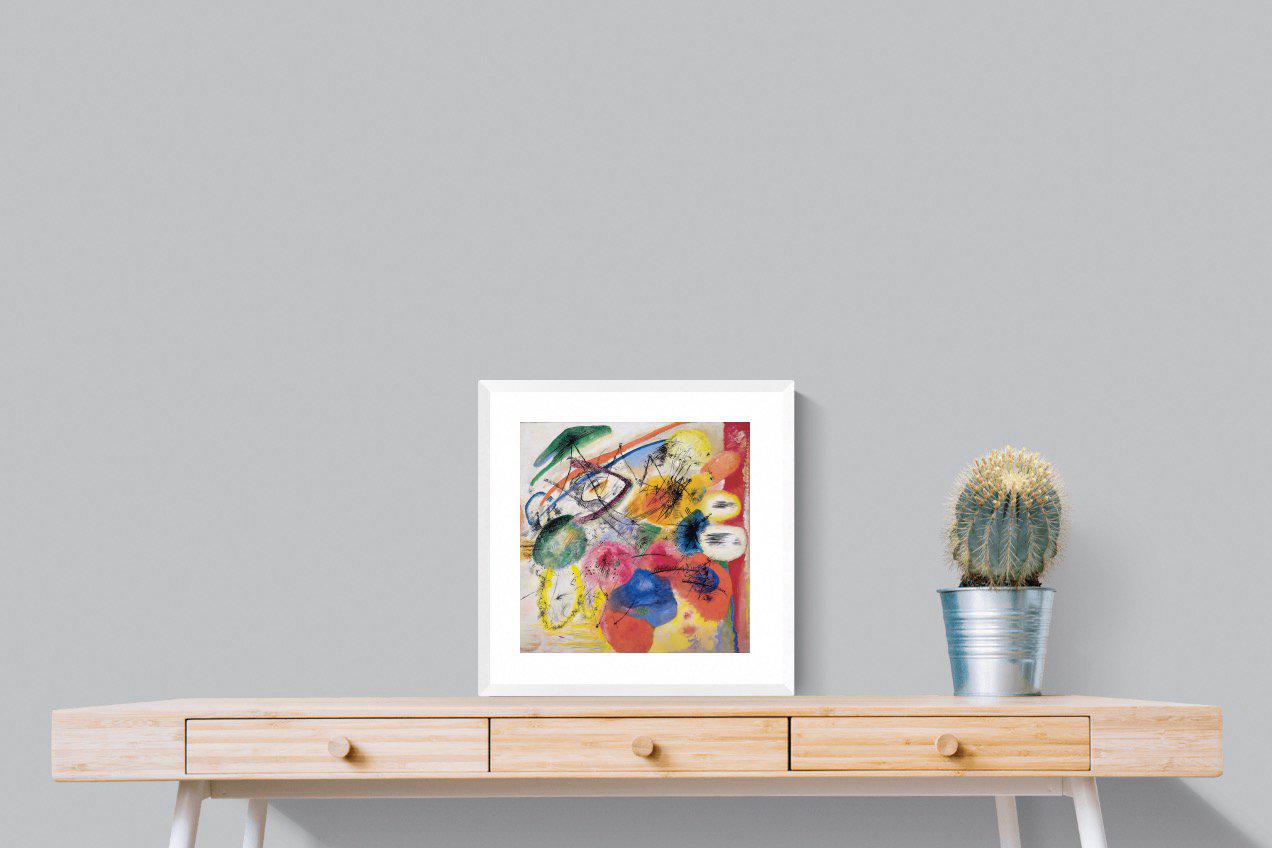 Black Lines-Wall_Art-50 x 50cm-Framed Print-White-Pixalot