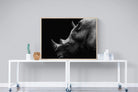 Black Rhino-Wall_Art-120 x 90cm-Mounted Canvas-Wood-Pixalot