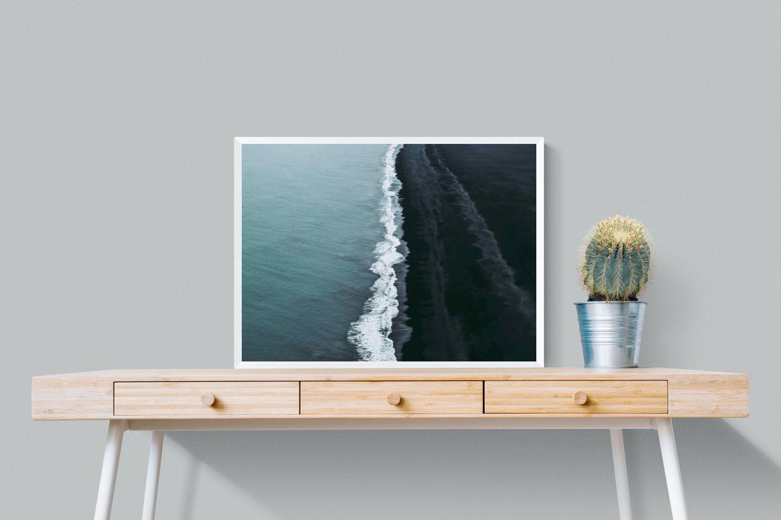 Black Shore-Wall_Art-80 x 60cm-Mounted Canvas-White-Pixalot