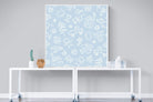 Blue Pattern-Wall_Art-120 x 120cm-Mounted Canvas-White-Pixalot