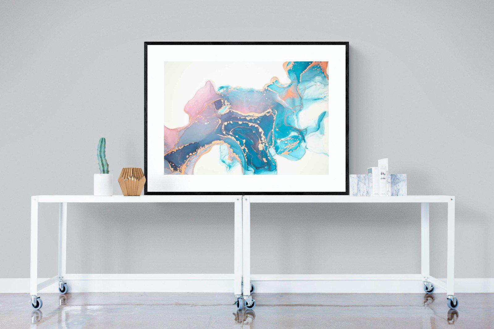 Blush-Wall_Art-120 x 90cm-Framed Print-Black-Pixalot
