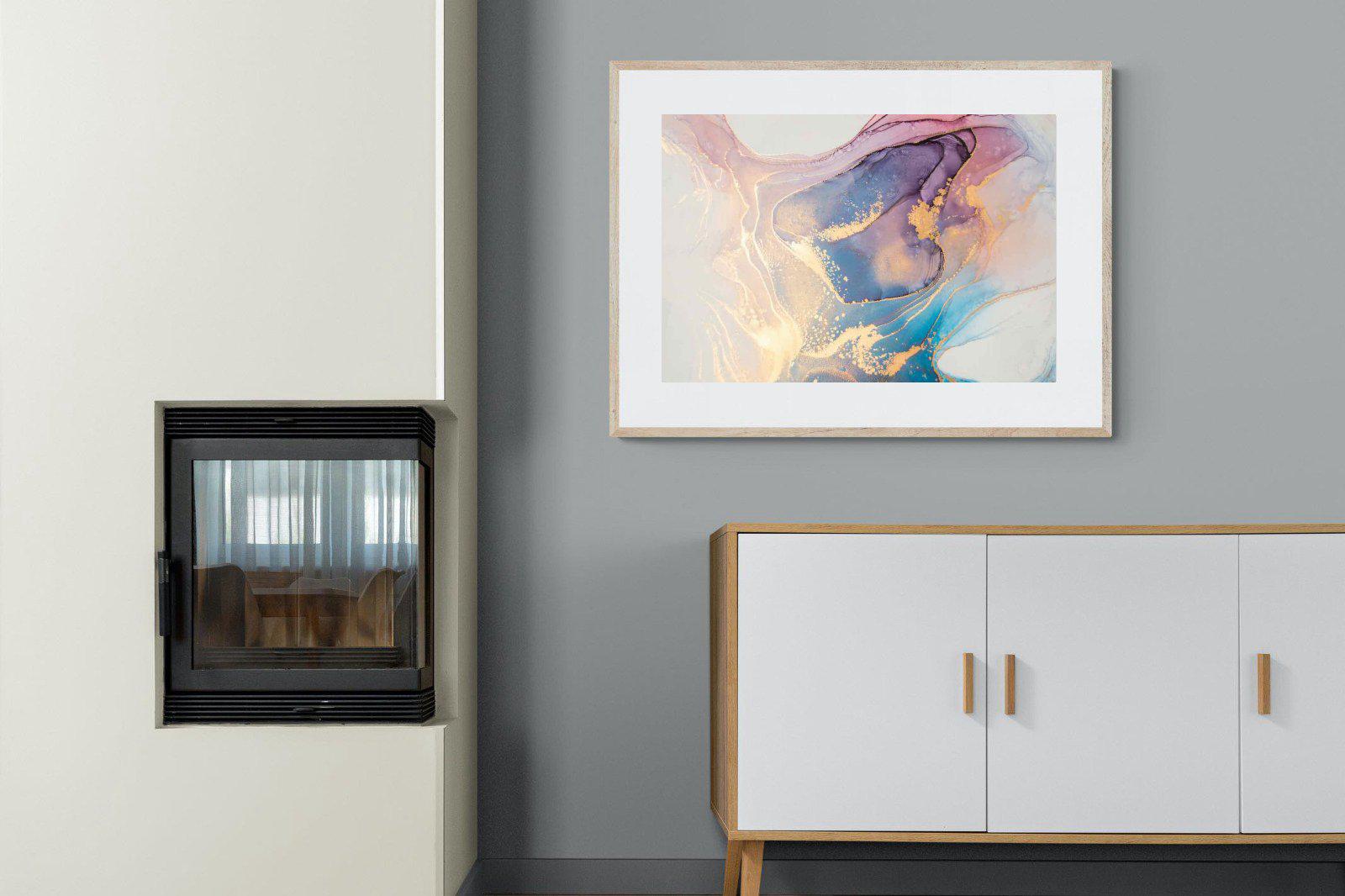 Blushing-Wall_Art-100 x 75cm-Framed Print-Wood-Pixalot