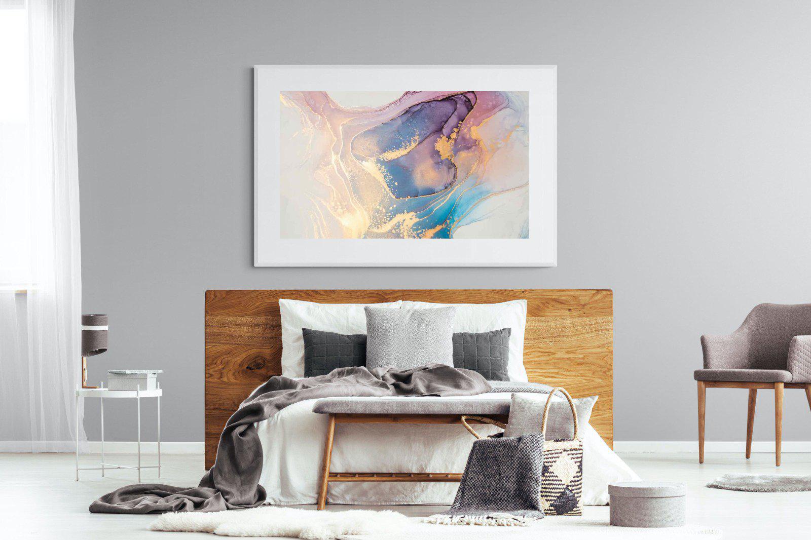 Blushing-Wall_Art-150 x 100cm-Framed Print-White-Pixalot