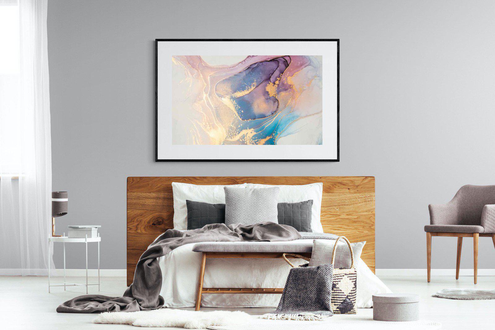 Blushing-Wall_Art-150 x 100cm-Framed Print-Black-Pixalot