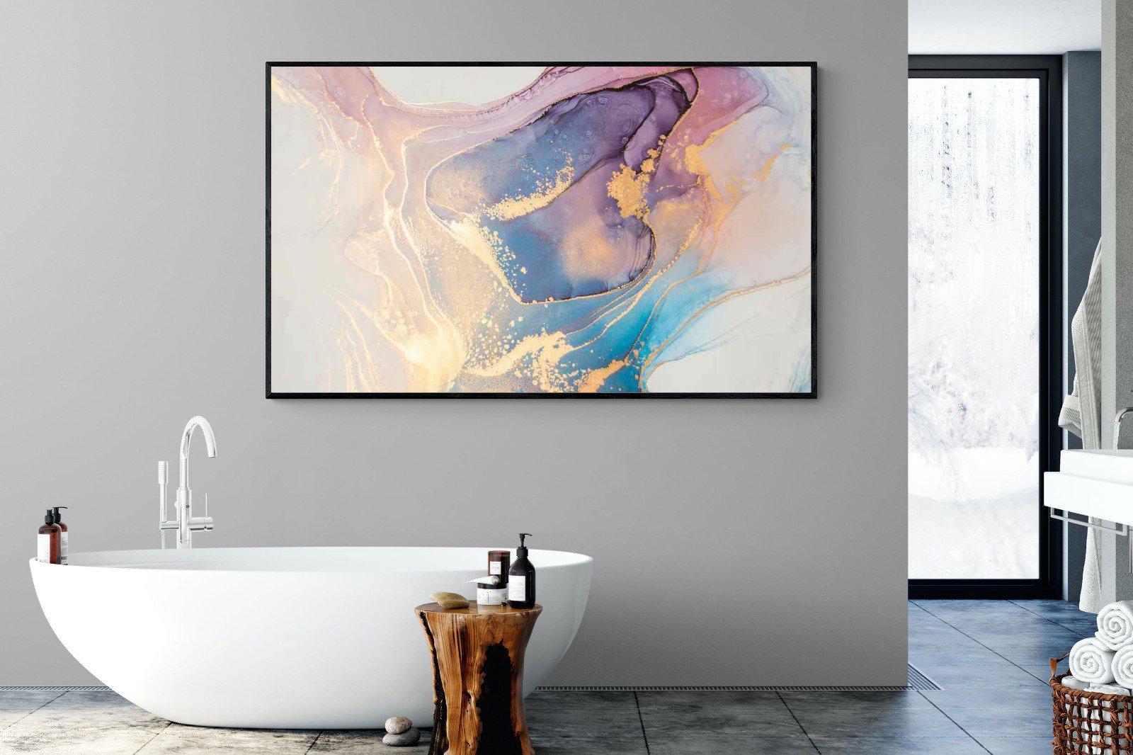 Blushing-Wall_Art-180 x 110cm-Mounted Canvas-Black-Pixalot