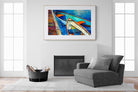 Boats on Canvas-Wall_Art-150 x 100cm-Framed Print-Wood-Pixalot