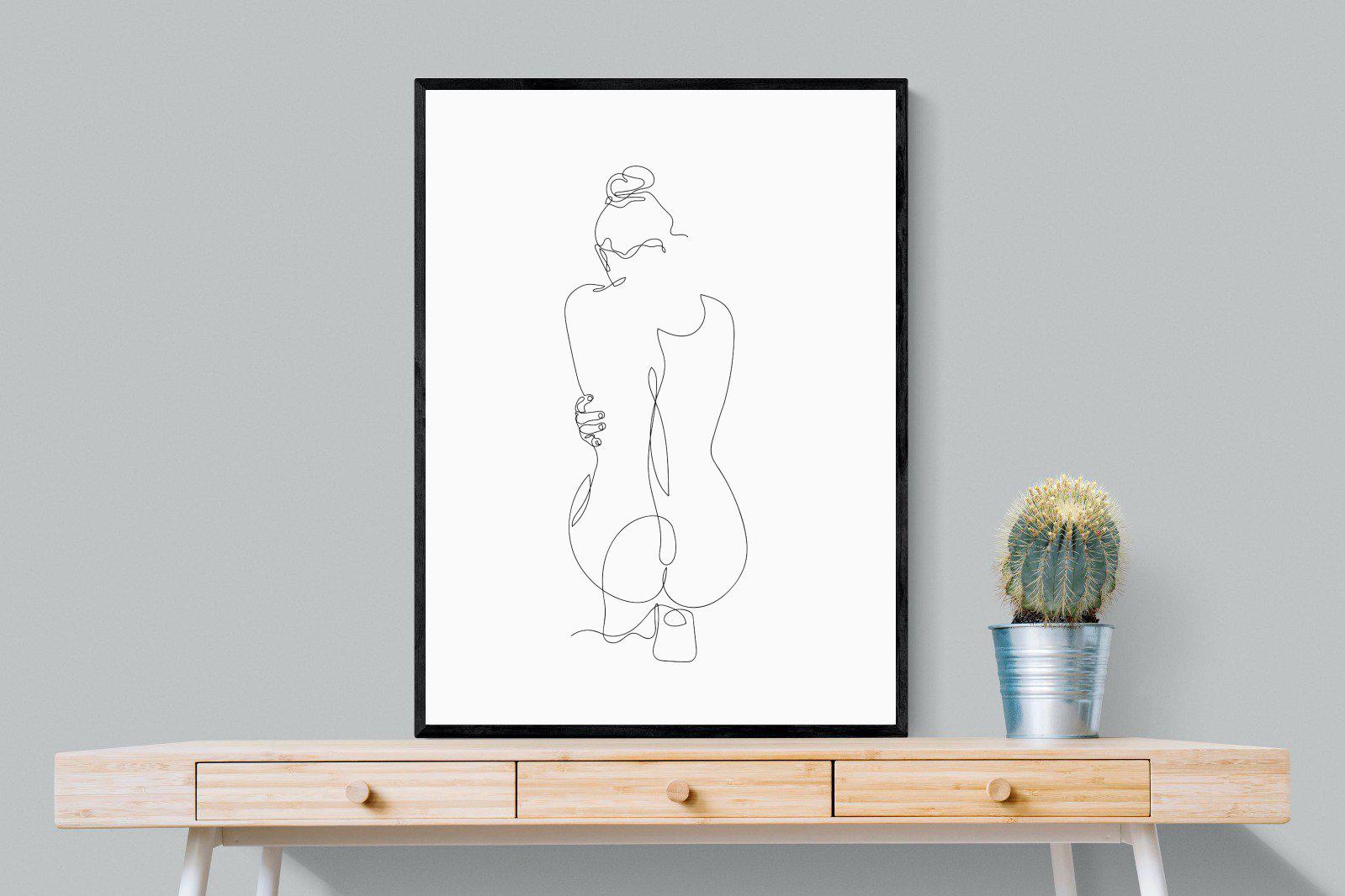 Body-Wall_Art-75 x 100cm-Mounted Canvas-Black-Pixalot