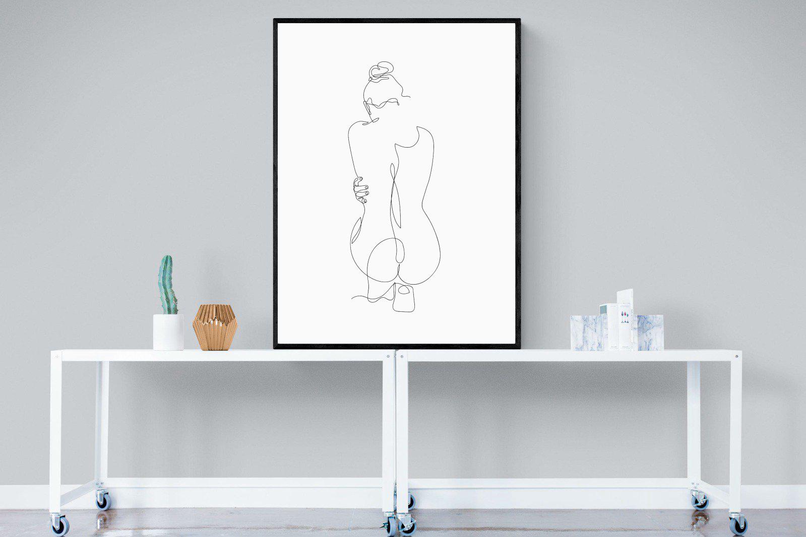 Body-Wall_Art-90 x 120cm-Mounted Canvas-Black-Pixalot