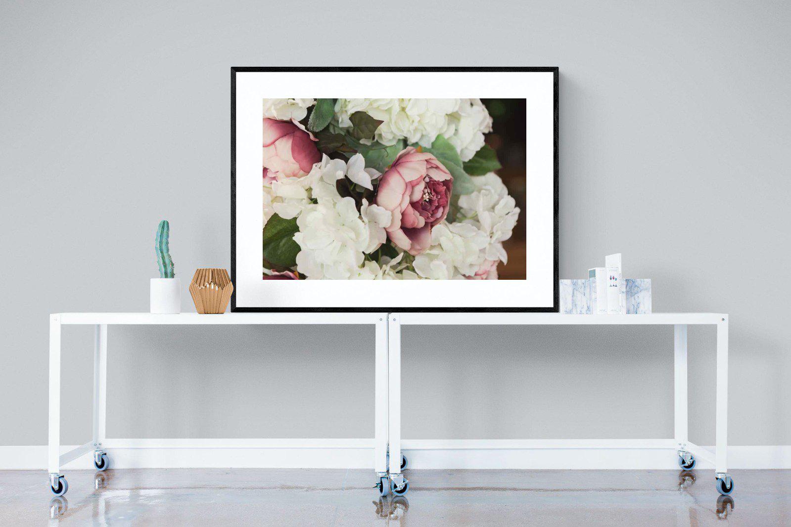 Bouquet-Wall_Art-120 x 90cm-Framed Print-Black-Pixalot