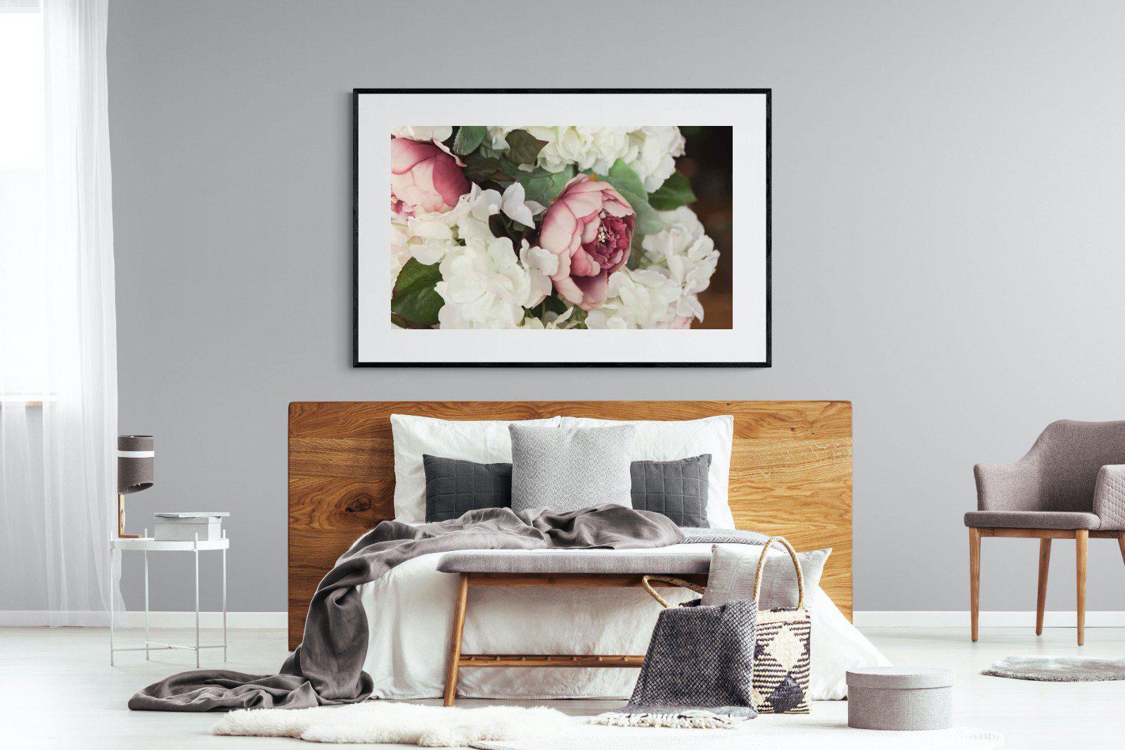 Bouquet-Wall_Art-150 x 100cm-Framed Print-Black-Pixalot
