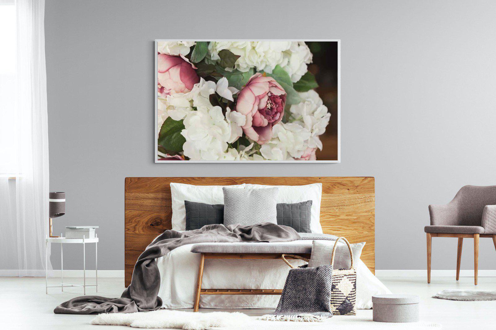 Bouquet-Wall_Art-150 x 100cm-Mounted Canvas-White-Pixalot