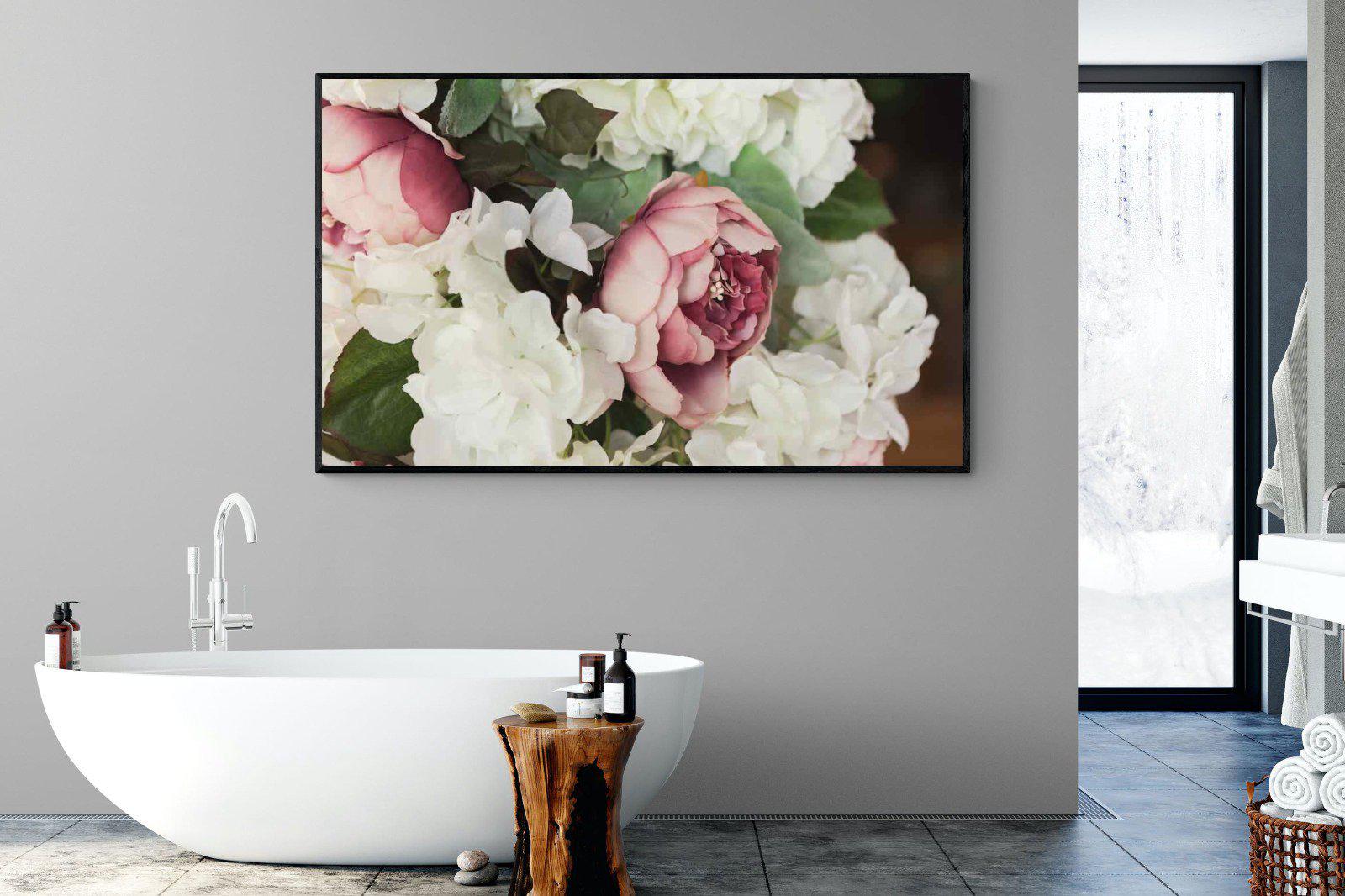 Bouquet-Wall_Art-180 x 110cm-Mounted Canvas-Black-Pixalot