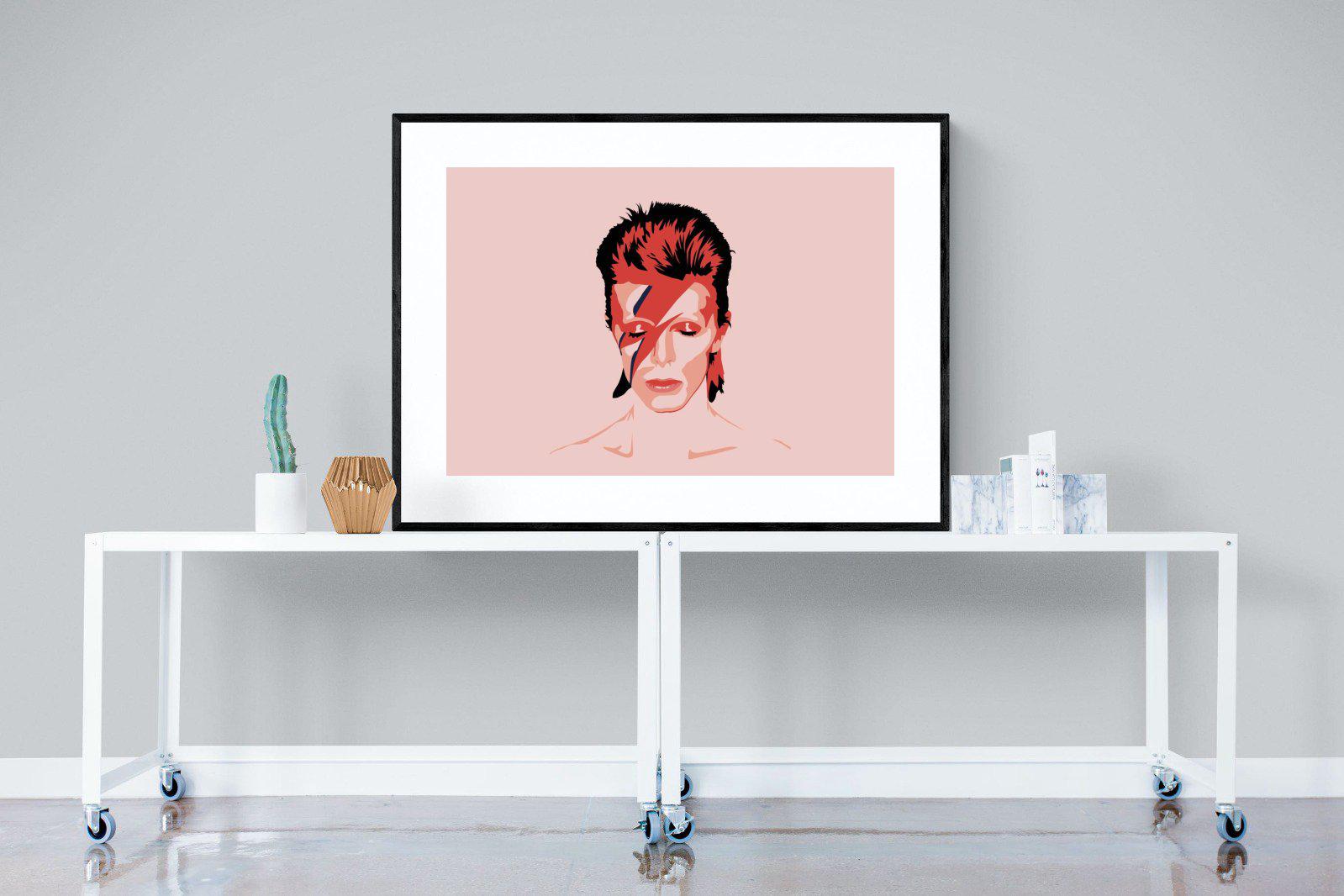 Bowie-Wall_Art-120 x 90cm-Framed Print-Black-Pixalot