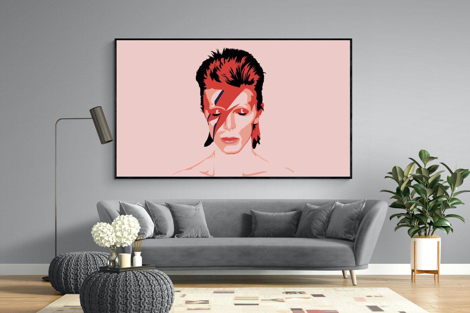 Bowie-Wall_Art-220 x 130cm-Mounted Canvas-Black-Pixalot