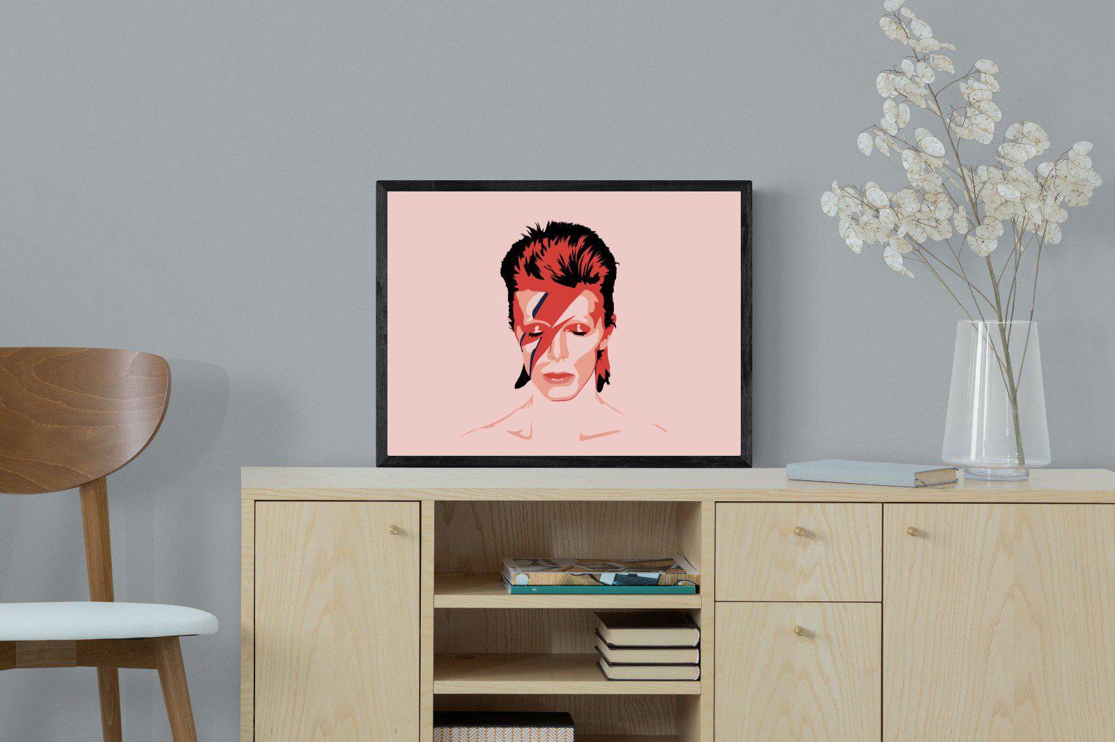 Bowie-Wall_Art-60 x 45cm-Mounted Canvas-Black-Pixalot