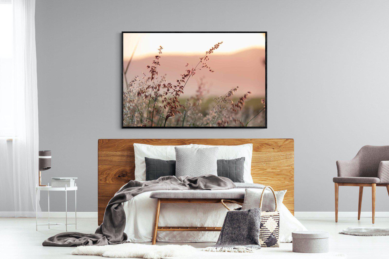 Breezy-Wall_Art-150 x 100cm-Mounted Canvas-Black-Pixalot