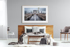 Brooklyn Bridge Morning-Wall_Art-150 x 100cm-Framed Print-Wood-Pixalot