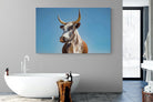 Brown Nguni-Wall_Art-180 x 110cm-Mounted Canvas-No Frame-Pixalot