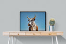 Brown Nguni-Wall_Art-80 x 60cm-Mounted Canvas-Black-Pixalot