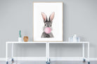 Bubblegum Bunny-Wall_Art-90 x 120cm-Framed Print-Wood-Pixalot