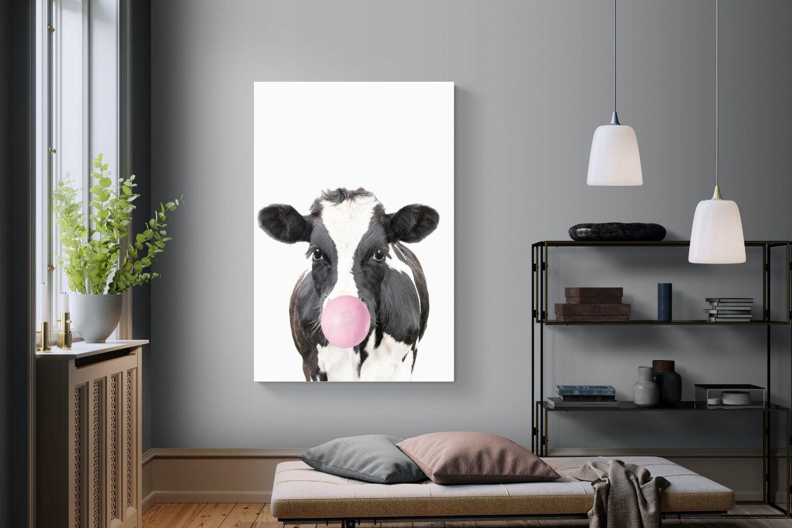 Bubblegum Cow-Wall_Art-Pixalot