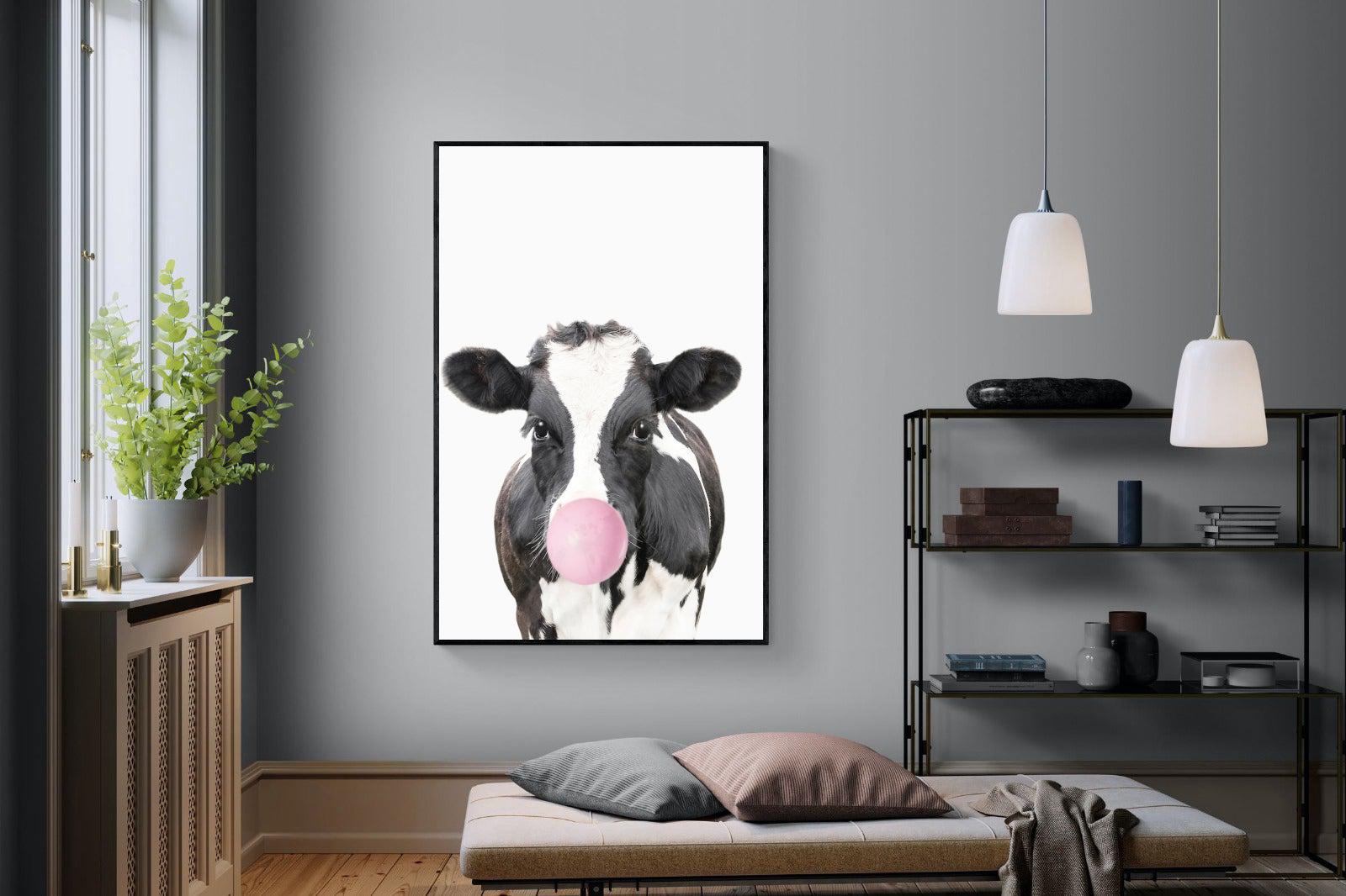 Bubblegum Cow-Wall_Art-Pixalot