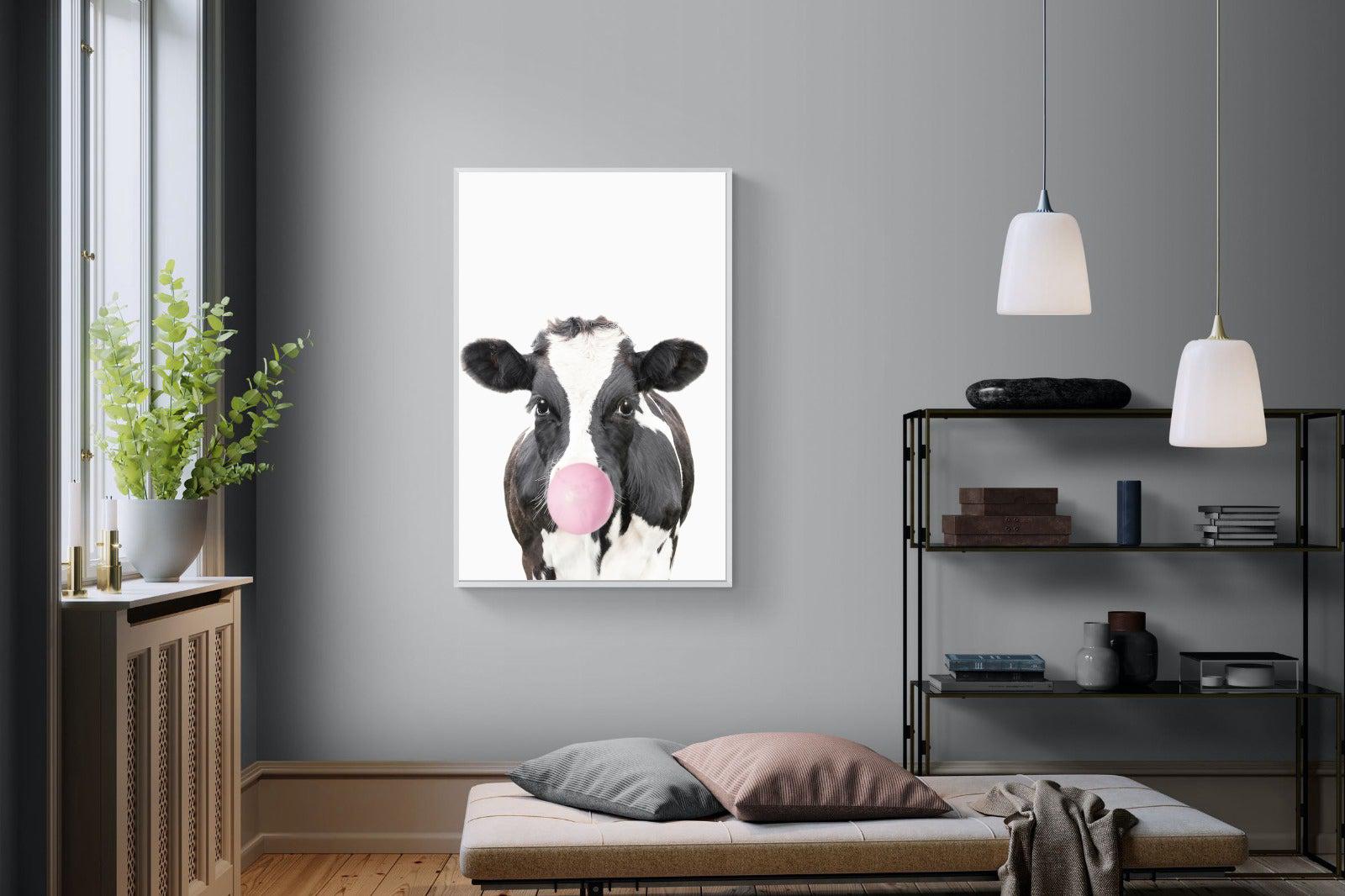 Bubblegum Cow-Wall_Art-Pixalot