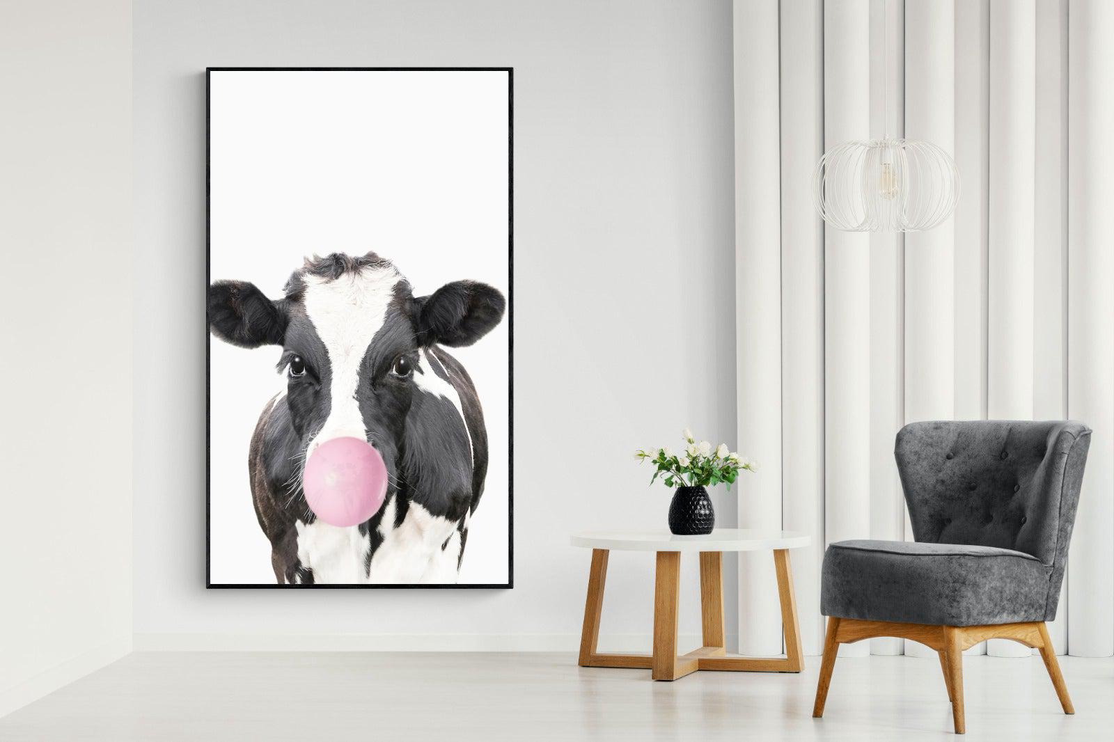 Bubblegum Cow-Wall_Art-Pixalot