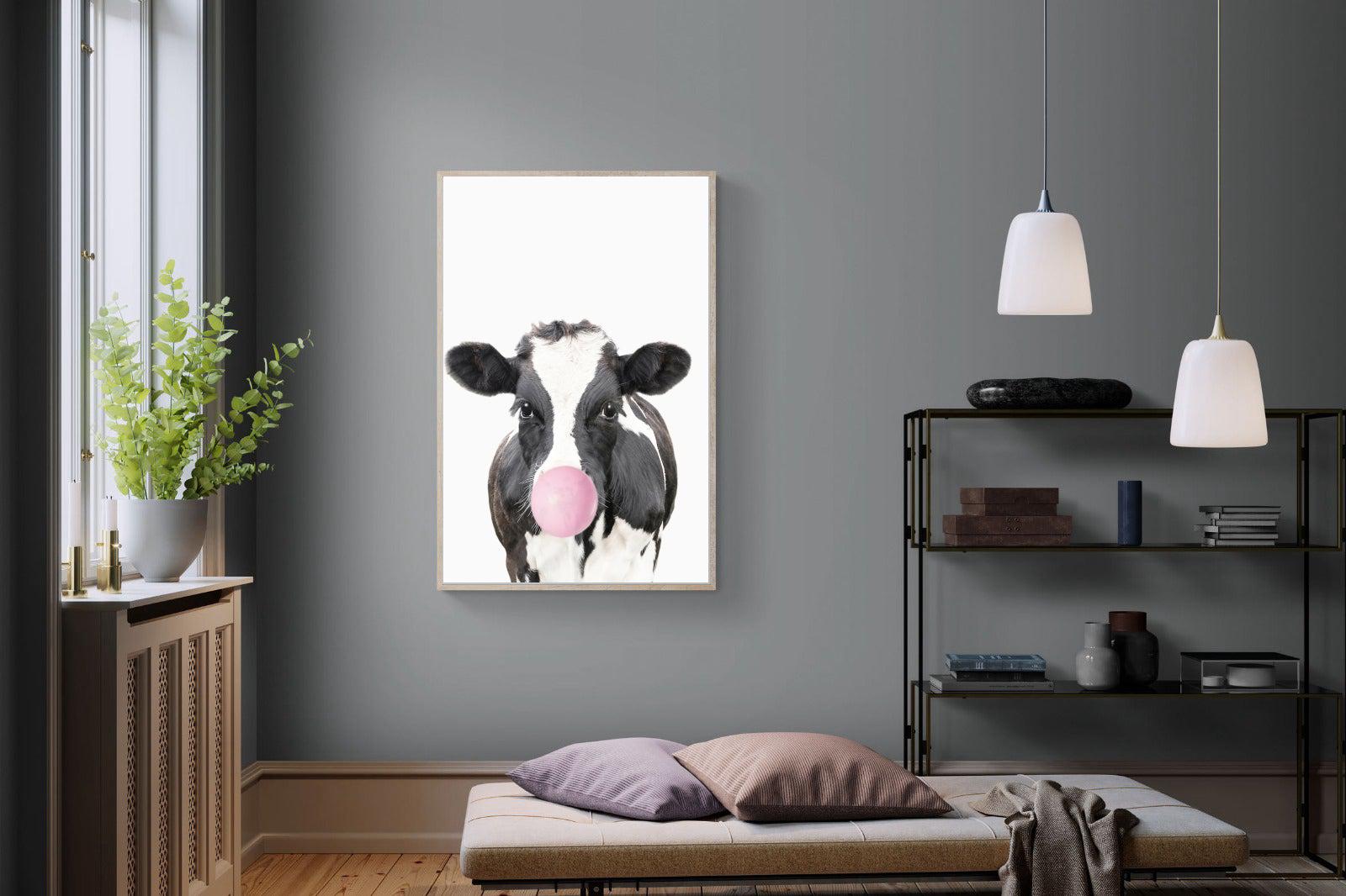 Bubblegum Cow-Wall_Art-Pixalot