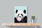 Bubblegum Panda-Wall_Art-60 x 80cm-Mounted Canvas-No Frame-Pixalot