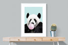 Bubblegum Panda-Wall_Art-75 x 100cm-Framed Print-White-Pixalot