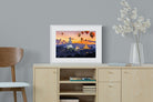 Buddha & Balloons-Wall_Art-60 x 45cm-Framed Print-White-Pixalot