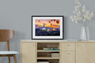 Buddha & Balloons-Wall_Art-60 x 45cm-Framed Print-Black-Pixalot
