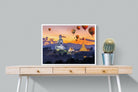 Buddha & Balloons-Wall_Art-80 x 60cm-Mounted Canvas-White-Pixalot