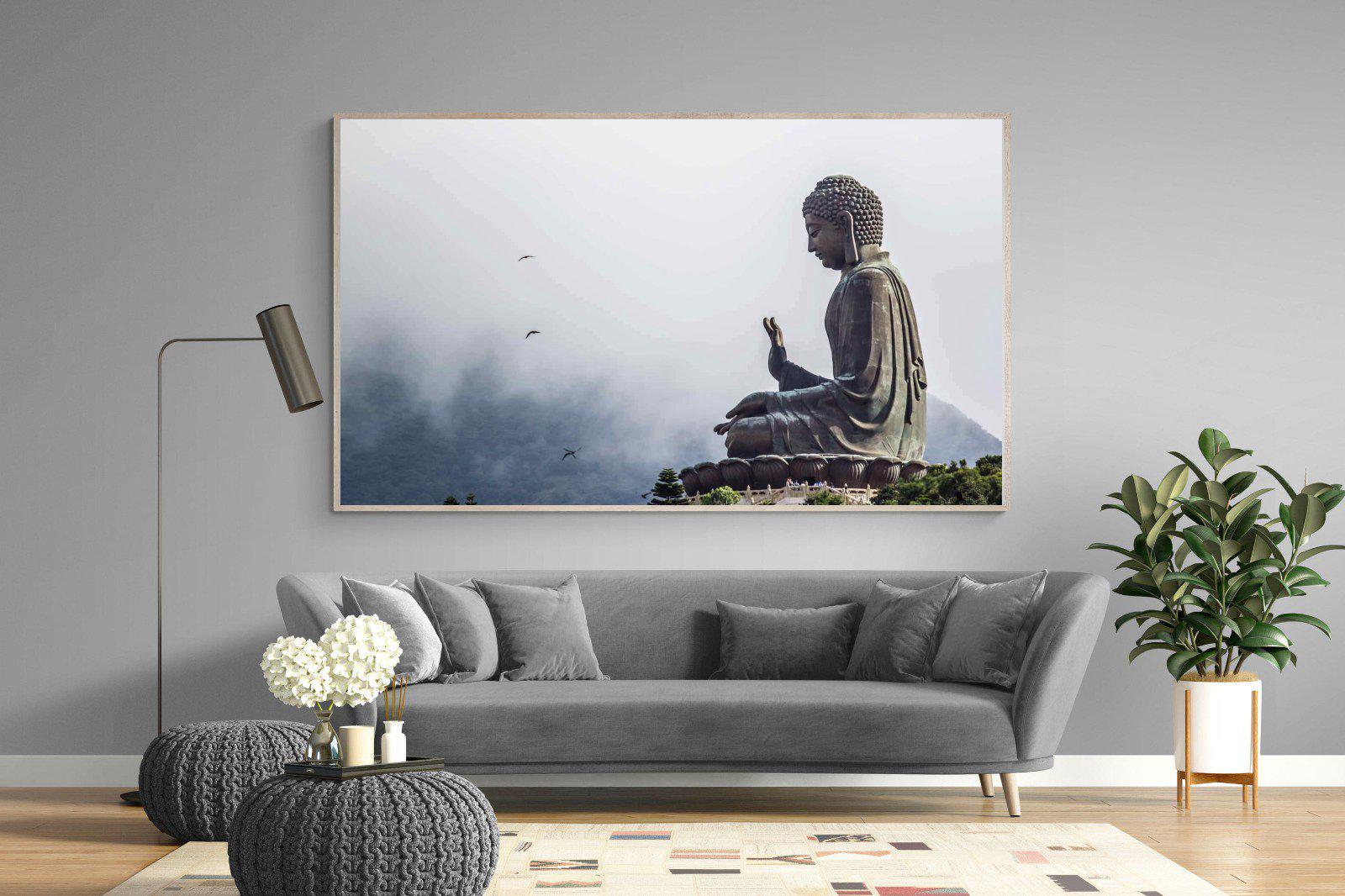 Buddha-Wall_Art-220 x 130cm-Mounted Canvas-Wood-Pixalot