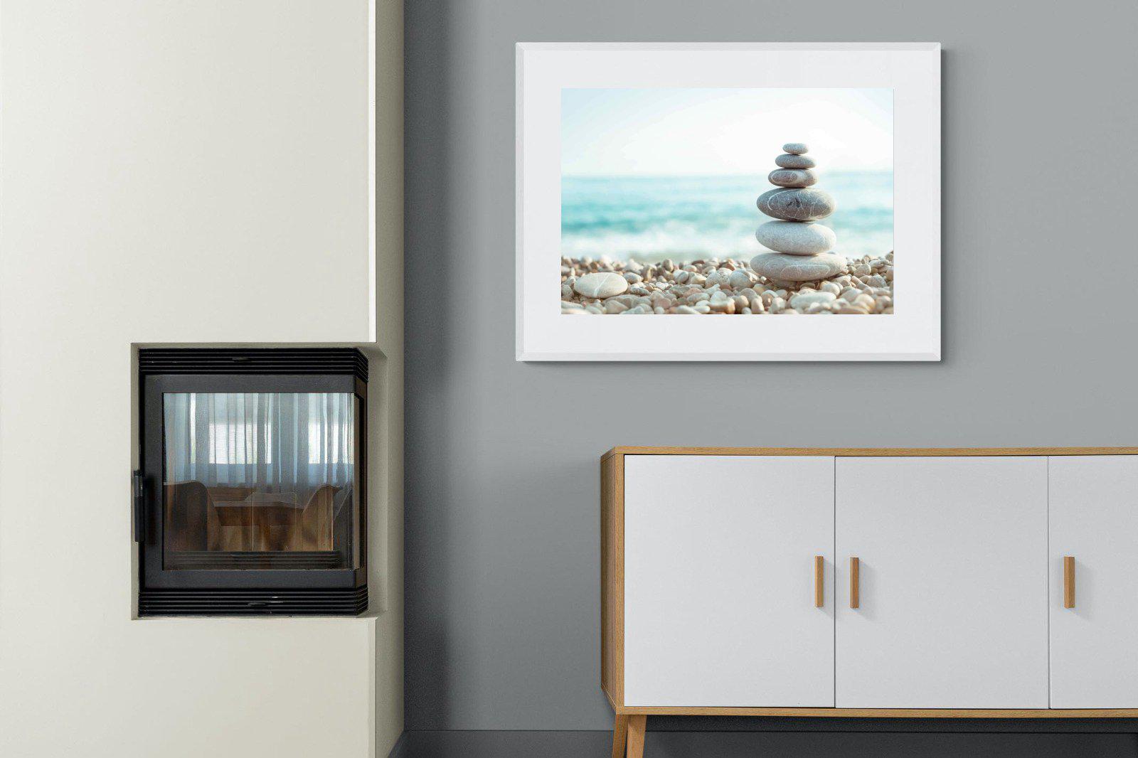 Calm-Wall_Art-100 x 75cm-Framed Print-White-Pixalot