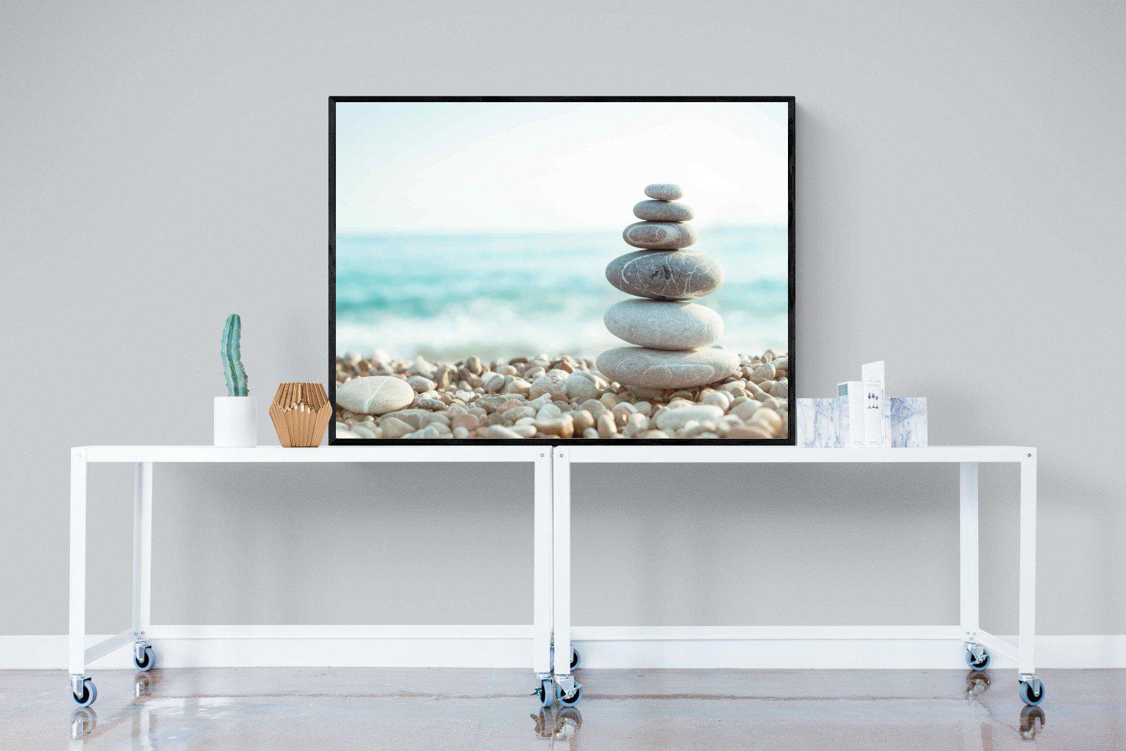 Calm-Wall_Art-120 x 90cm-Mounted Canvas-Black-Pixalot