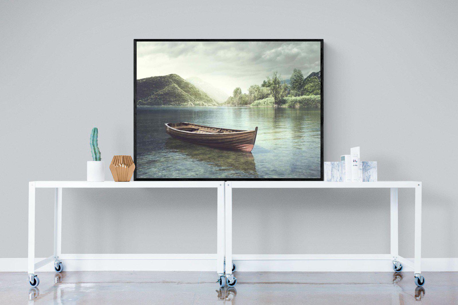 Calm Waters-Wall_Art-120 x 90cm-Mounted Canvas-Black-Pixalot