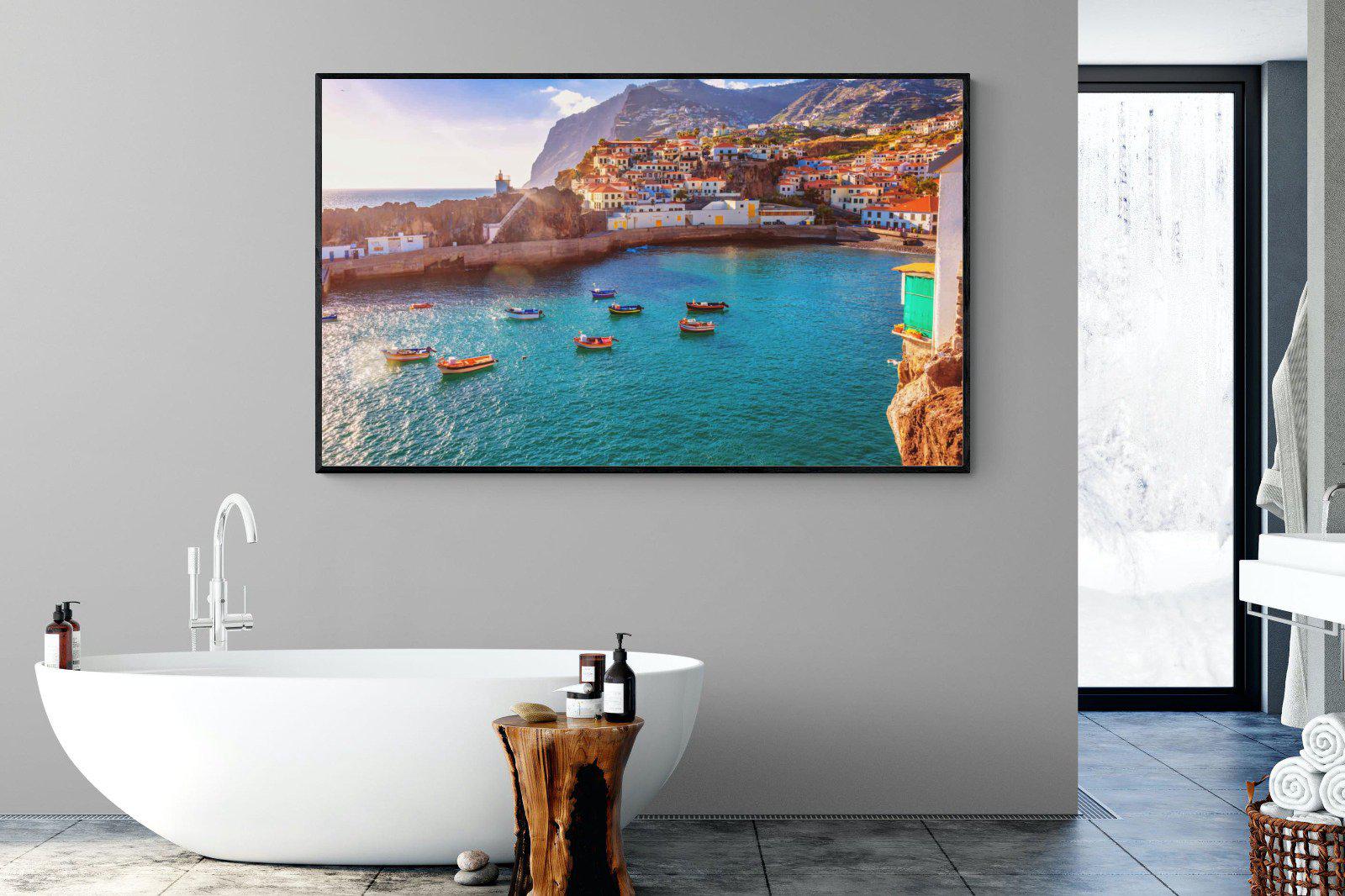 Camara de Lobos-Wall_Art-180 x 110cm-Mounted Canvas-Black-Pixalot