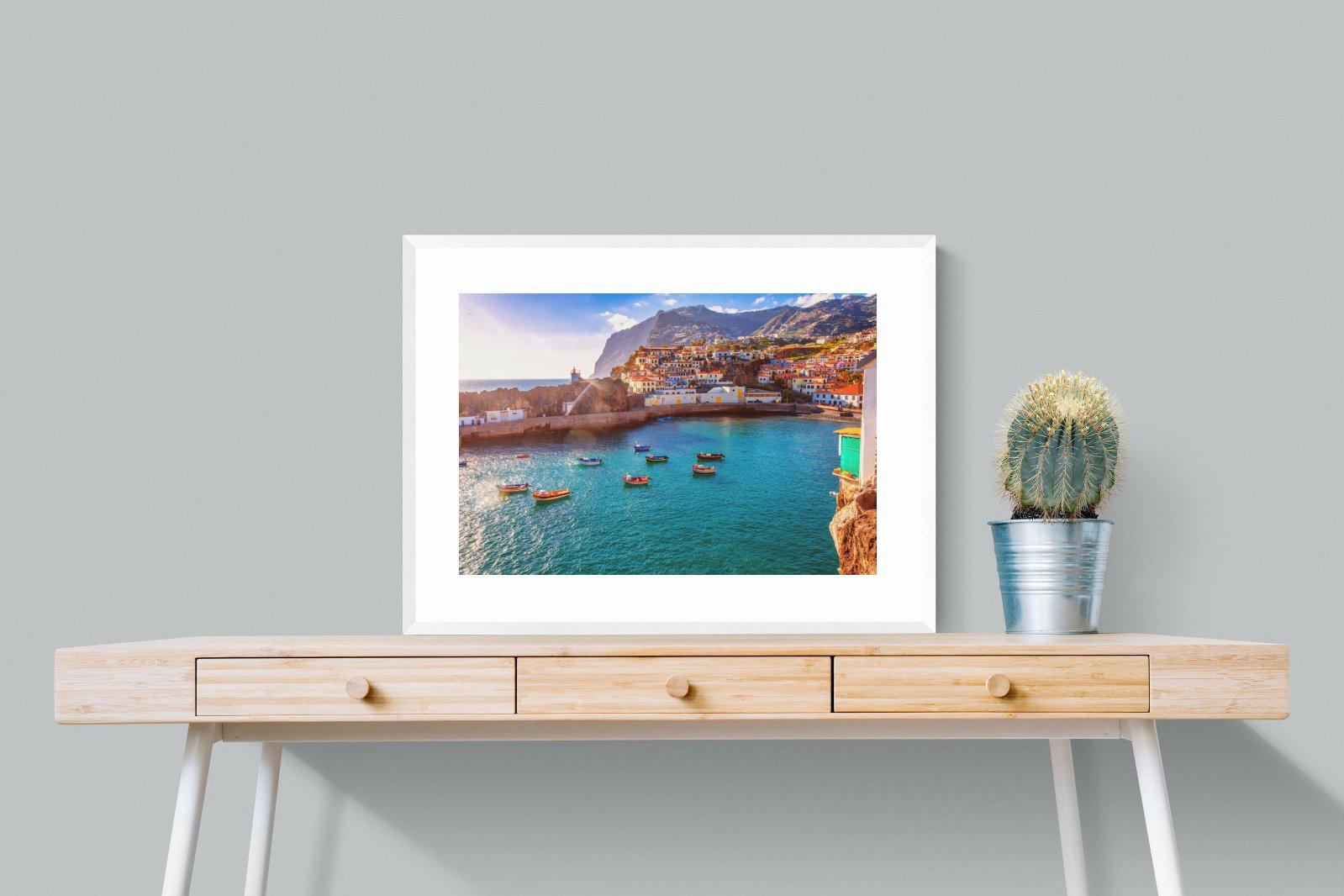 Camara de Lobos-Wall_Art-80 x 60cm-Framed Print-White-Pixalot