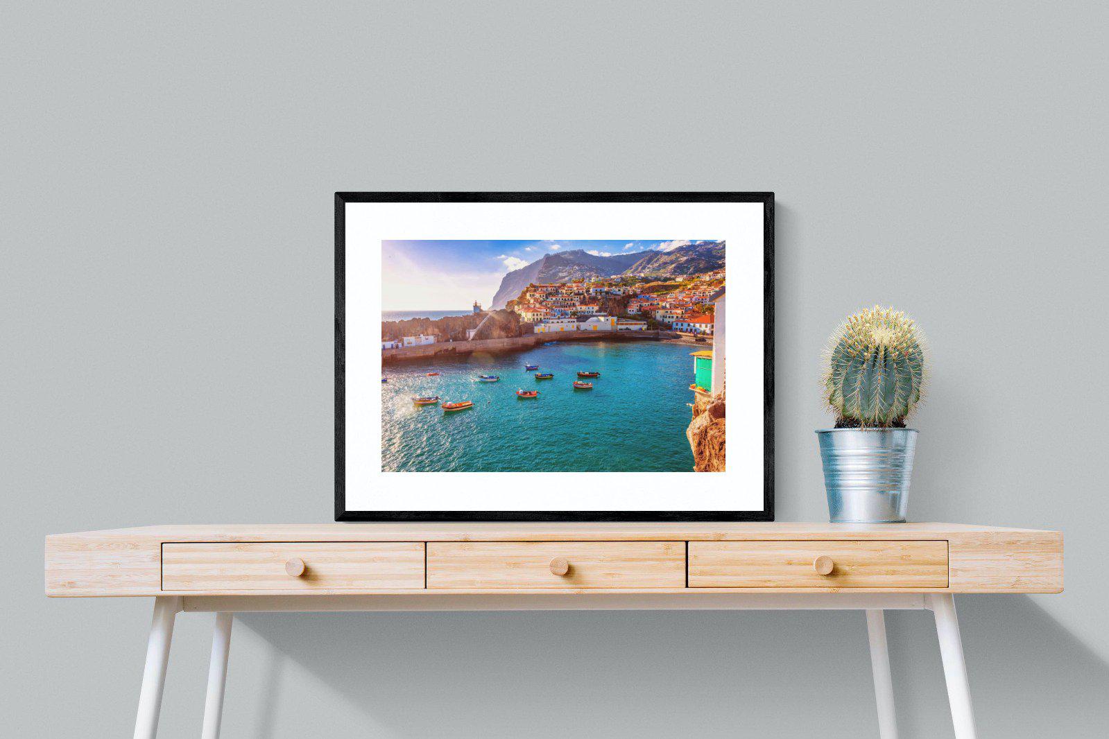 Camara de Lobos-Wall_Art-80 x 60cm-Framed Print-Black-Pixalot